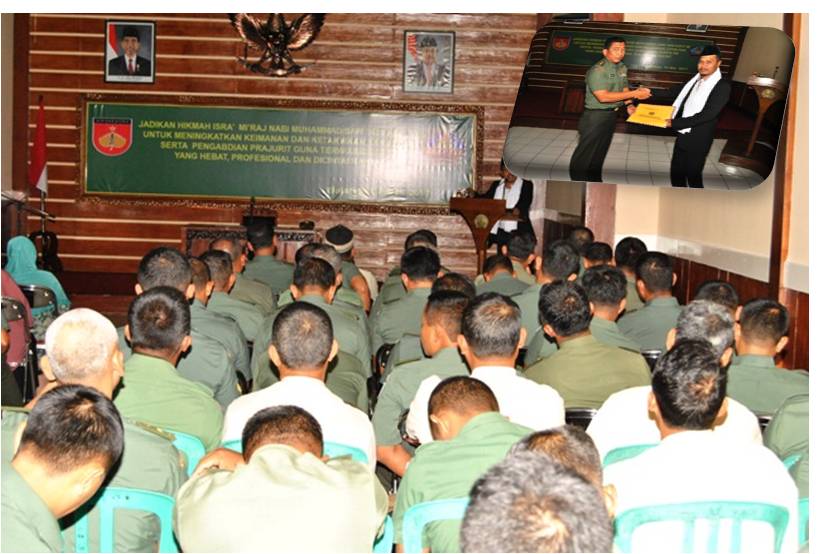 Korem Salatiga Peringati Isra’ Mi’raj Tahun 2017